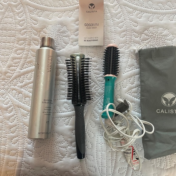 BUNDLE OF 3 ITEMS: KENRA BOOSTING SPRAY FOAM #17, STYLING BRUSH & CURLING WAND - Picture 2 of 11